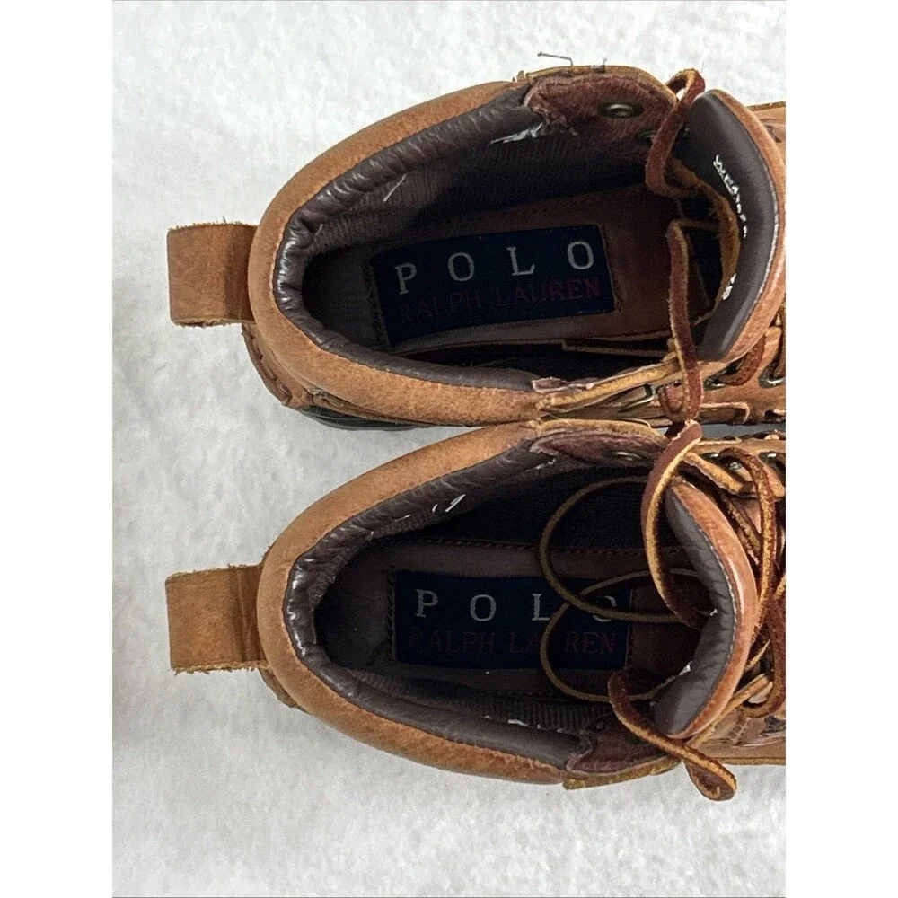 Polo Ralph Lauren Boots Mens Size 7B Leather Combat Hiking MC4852 Ranger Moc